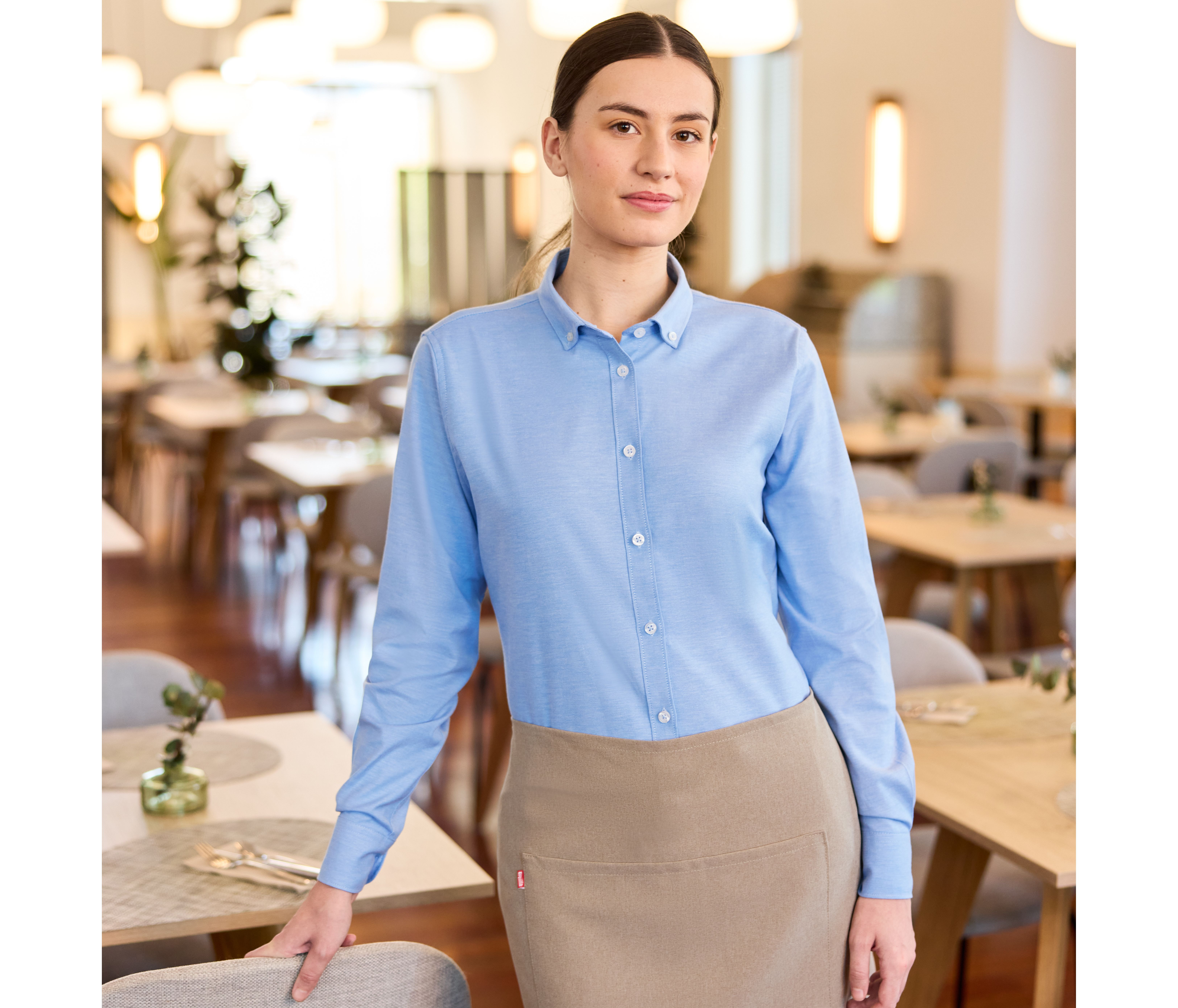CHEMISE OXFORD STRETCH FEMME