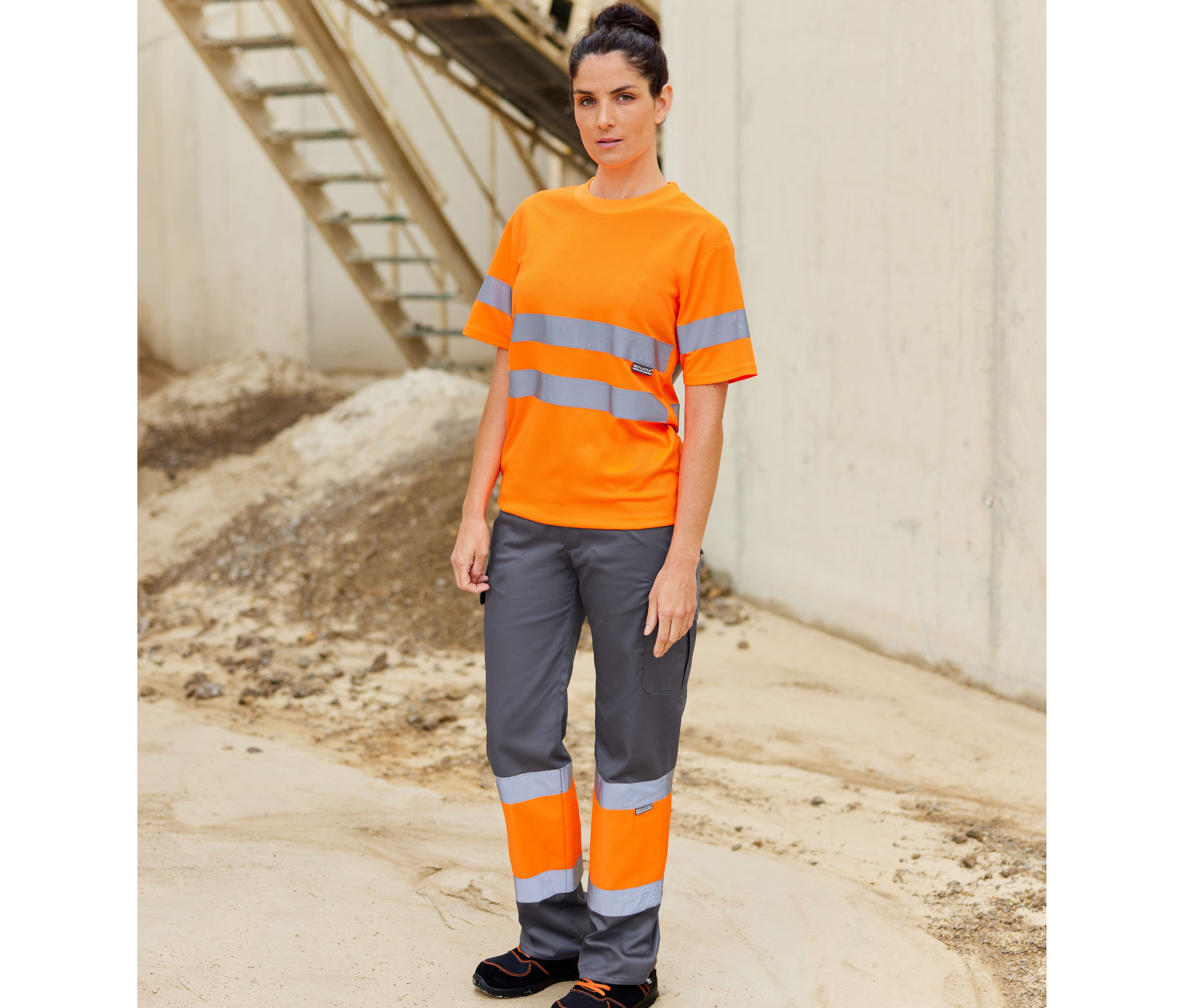 PANTALON BICOLORE MULTIPOCHES
